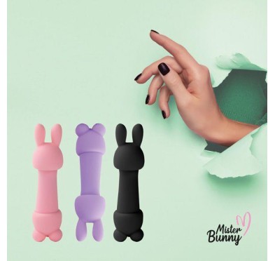 FeelzToys - Mister Bunny Massage Vibrator met 2 Dopjes Paars